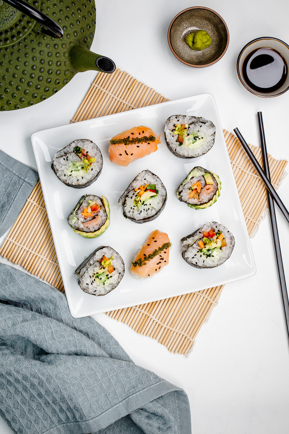 Maki Sushi mit Konjakreis